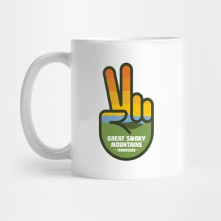 Peace Sign - Tennessee (Light) Mug